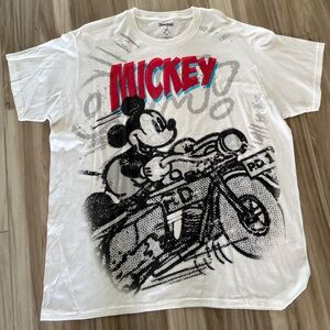 Disneyland Resort Motorcycle Mickey Mouse Men’s T-shirt XXL